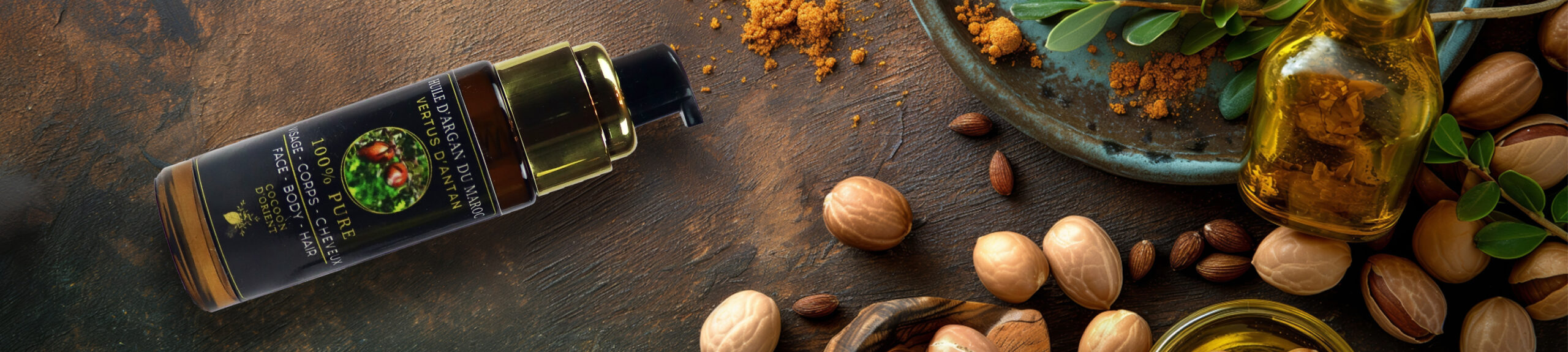 Huile d’argan bio artisanale avec ingrédients naturels – Cocoon d’Orient