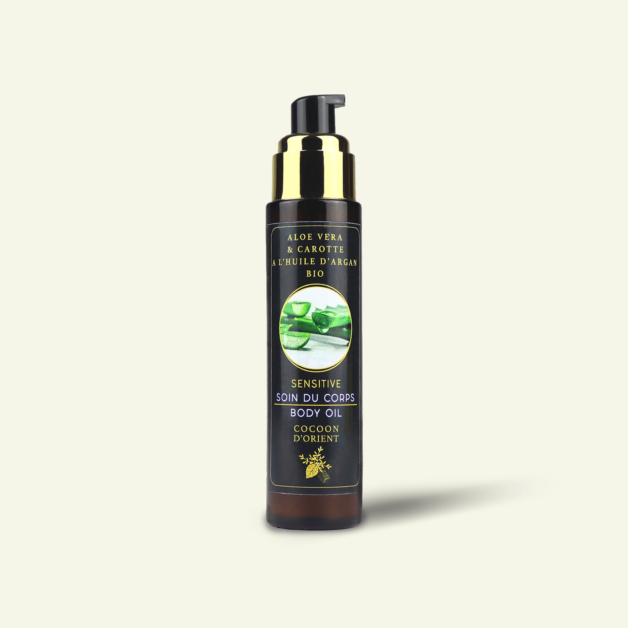 Soin Corps Sensitive – Argan, Aloe Vera & Carotène – Cocoon d’Orient